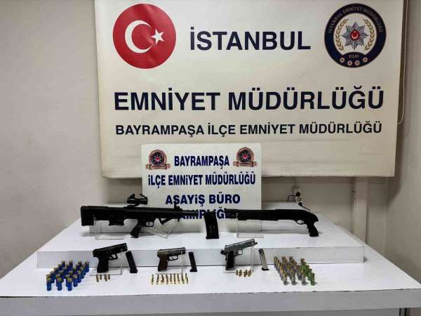 Bayrampaşa'da evinde çok sayıda mühimmat ele geçirilen şahıs gözaltına alındı