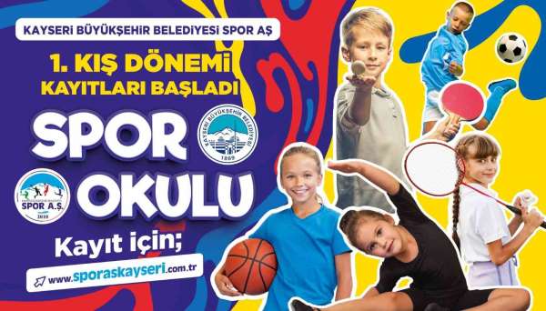 Büyükşehir Spor A.Ş. 1'inci Kış Dönemi Spor Okulları kayıtlarını başlattı