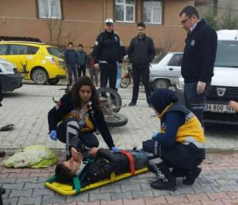 Emet'te motosiklet kazası: 1 yaralı