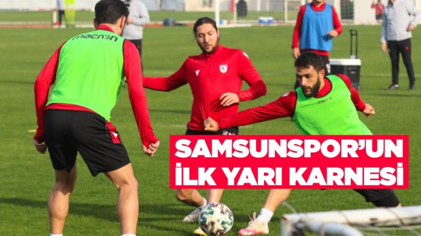 Samsunspor ligin ilk yarısını 33 puan ile kapattı