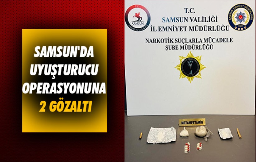 Samsun'da uyuşturucu operasyonuna 2 gözaltı