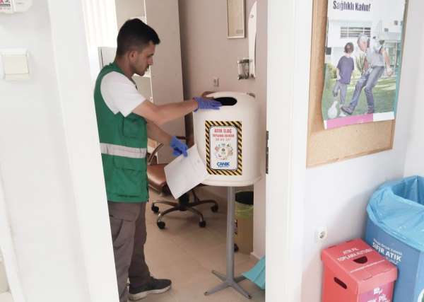 Canik'te 520 kilo atık ilaç bertaraf edildi