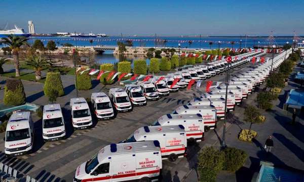 Samsun'a 100 yeni ambulans: Filodaki araç sayısı 60'tan 160'a çıkıyor