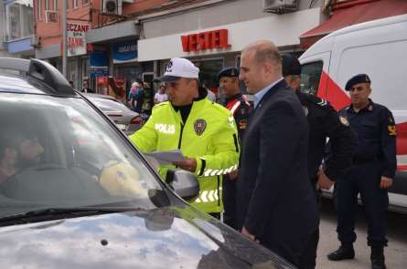 Kaymakam Taş sürücüleri bilgilendirildi