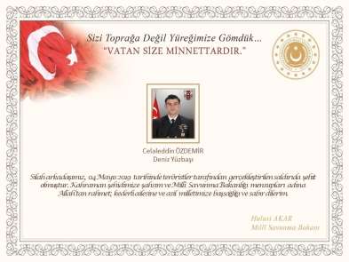 Bakan Akar'dan şehit askerlerin ailelerine taziye mesajı