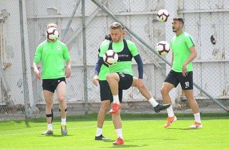 Atiker Konyaspor, Alanyaspor maçı hazırlıklarını sürdürdü 