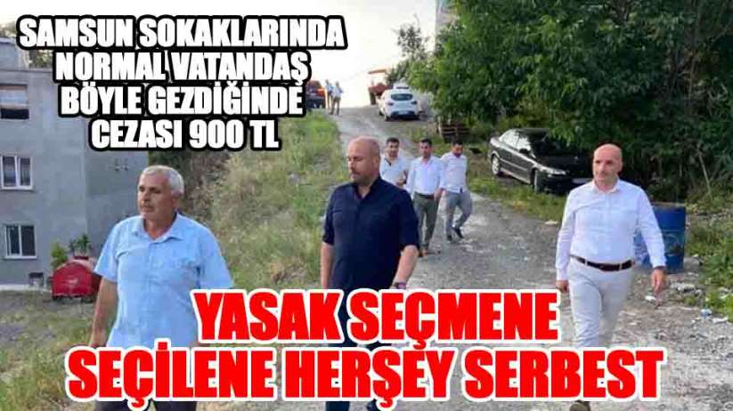 Samsun'da seçmene ceza seçilene serbest