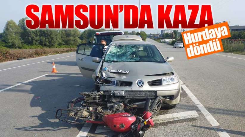 Samsun'da kaza: Hurdaya döndü