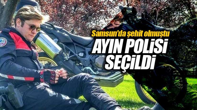 Samsun'da şehit polis Adem Keskin ayın polisi seçildi