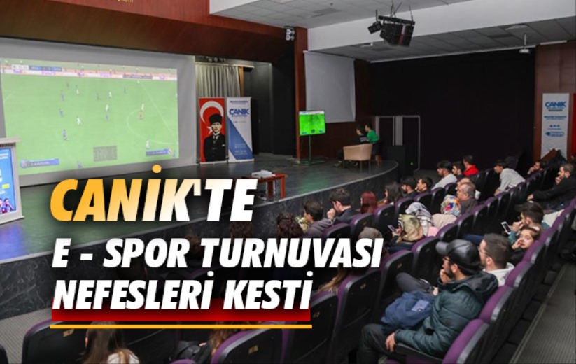 Samsun Canik'te e - spor turnuvası nefesleri kesti