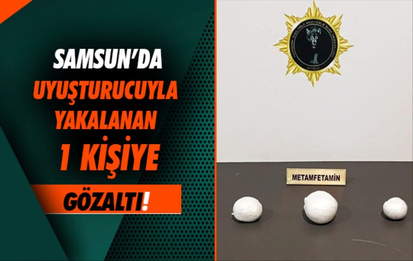 Samsun'da uyuşturucuyla yakalanan 1 kişi gözaltına alındı