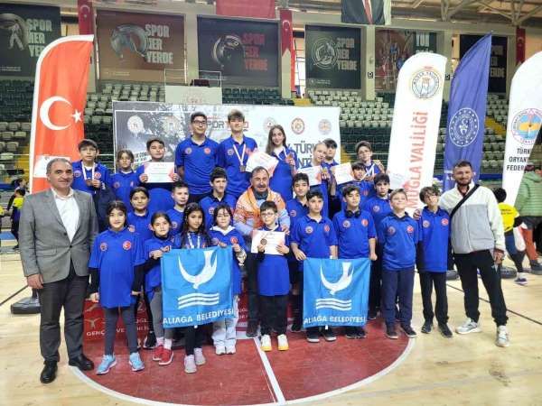 Aliağalı oryantiringciler Muğla'dan 8 Türkiye derecesiyle döndü