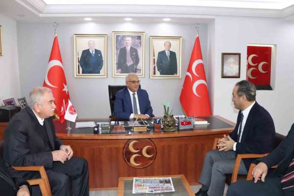 DAİMFED Genel Başkanı Karslıoğlu, MHP İl Başkanı Kanlı'yla inşaat sektörünün sorunlarını konuştu