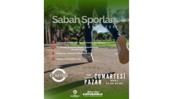 Denizli Büyükşehir Belediyesinden ücretsiz sabah sporları