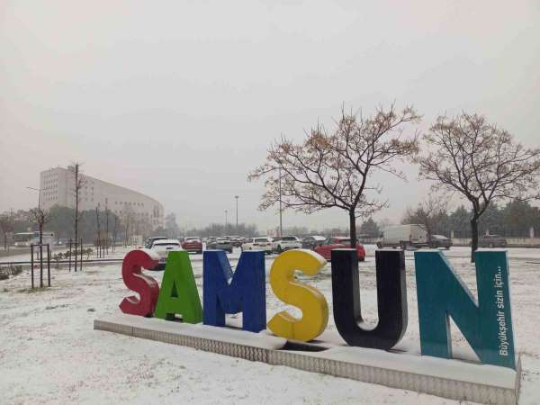 Samsun'da yoğun kar yağışı