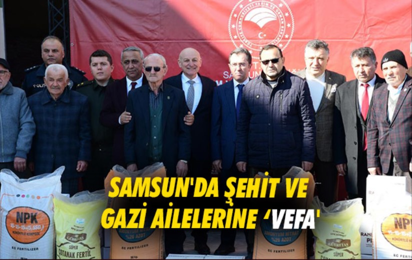 Samsun'da şehit ve gazi ailelerine 'vefa'