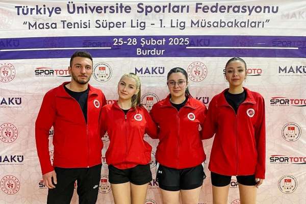 Kastamonu Üniversitesi Spor Bilimleri Fakültesi masa tenisinde Süper Lig'e yükseldi