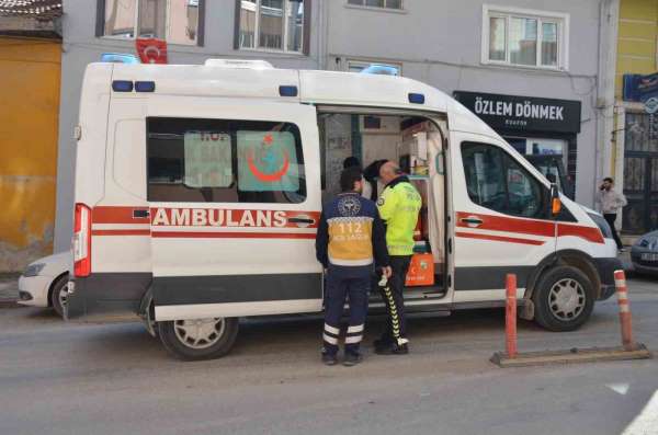 :Motosiklet sürücüsü kazada yaralandı