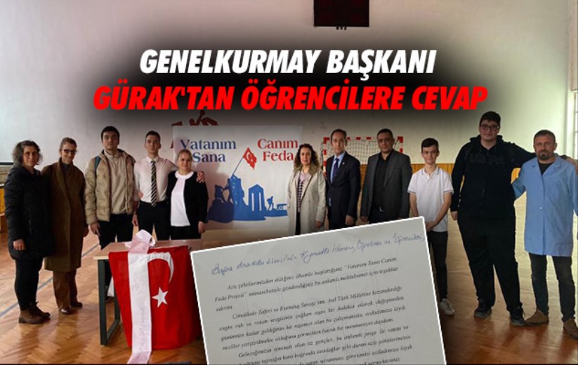 Genelkurmay Başkanı Gürak'tan Samsun'daki öğrencilere cevap