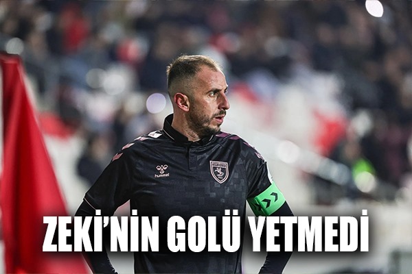 ZEKİ'NİN GOLÜ YETMEDİ