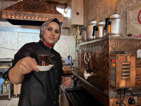 Erkeklerin egemen olduğu çay ocağı sektörüne Tokat'ta kadın girişimci dokunuşu