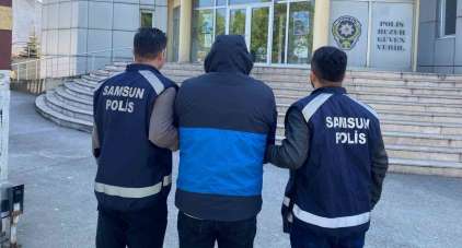 Samsun'da 18 yıl 9 ay hapis cezası bulunan şahıs yakalandı