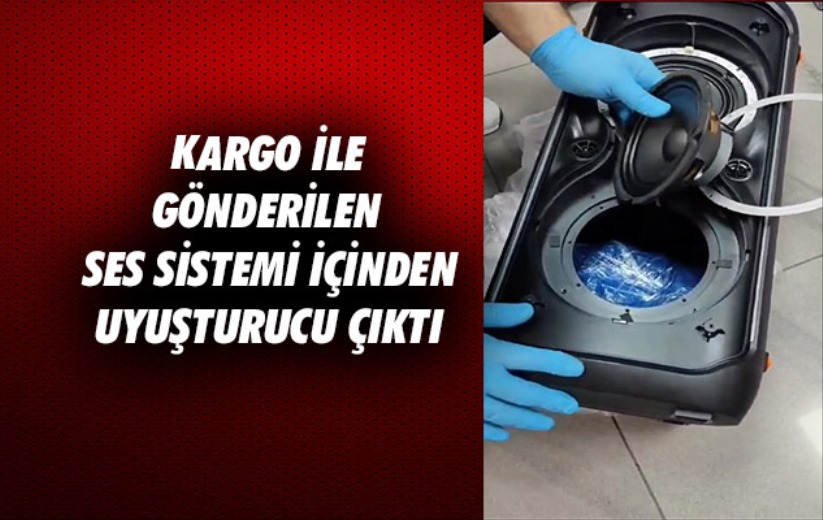 Samsun'da kargo ile gönderilen ses sistemi içinden uyuşturucu çıktı