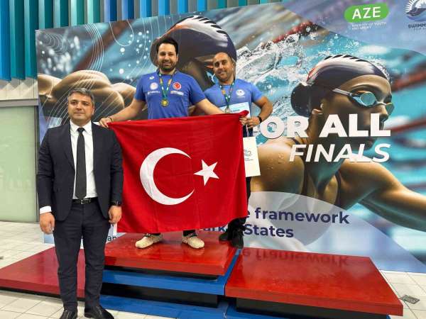 Niğdeli sporcu Ahmet Eskalen Bakü'den altın madalya ile döndü