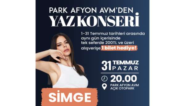 Park Afyon'da Simge Sağın ile yaz konseri