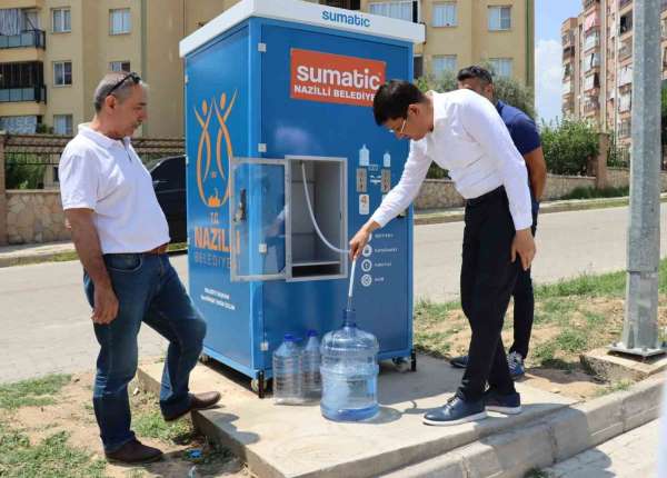 Pratik ve ekonomik su temini sağlayan 8'inci su otomatı hizmete girdi