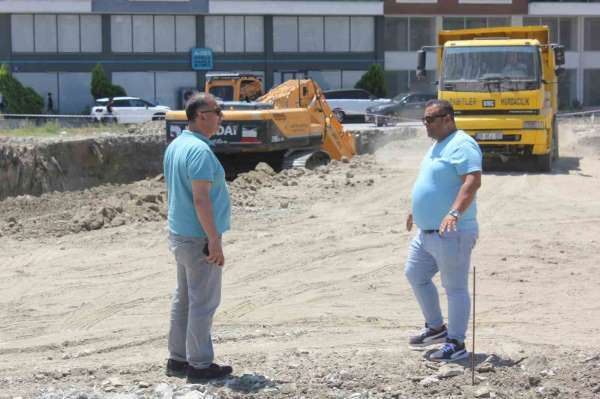 Söke'nin yeni hükümet konağının inşaat alanına ilk kazma vuruldu