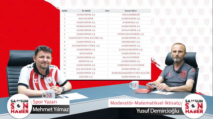 Samsunspor'un yeni sezon fikstürünü yorumladılar
