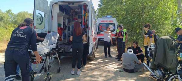 Pazaryeri'nde motosiklet kazası: 1 yaralı
