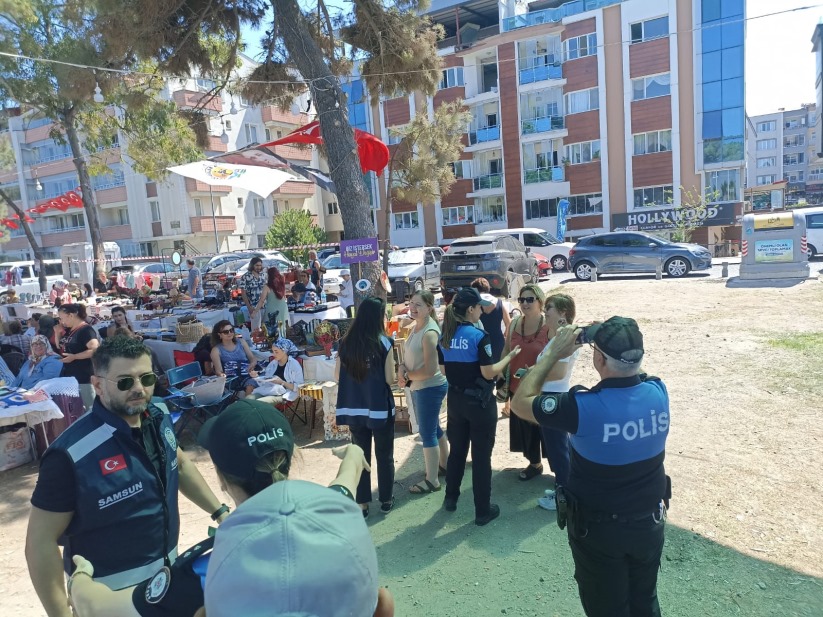 Samsun polisinden KADES uygulaması