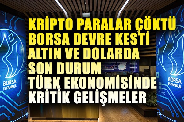 Kripto para ve borsa çöktü, altın yükseliyor