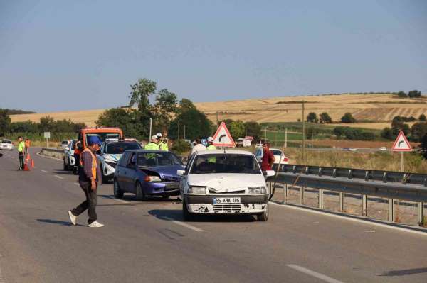 Bafra'da trafik kazası: 4 yaralı