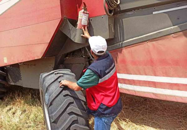Kütahya'da hububat hasat kontrolleri devam ediyor