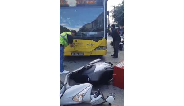 Kazaya sinirlenen motokurye dehşet saçtı