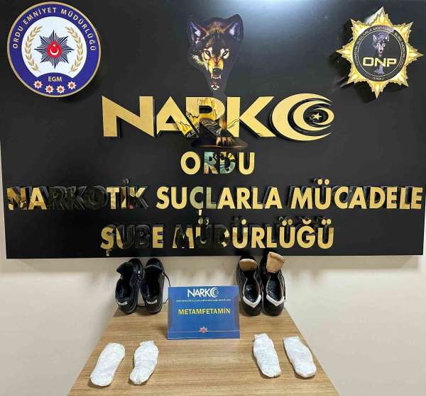Ordu'da ayakkabı tabanında uyuşturucu operasyonu: 2 tutuklama