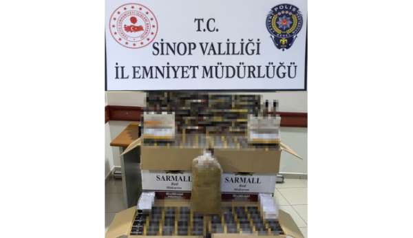 Sinop'ta sigara kaçakçılarına operasyon: 1 gözaltı