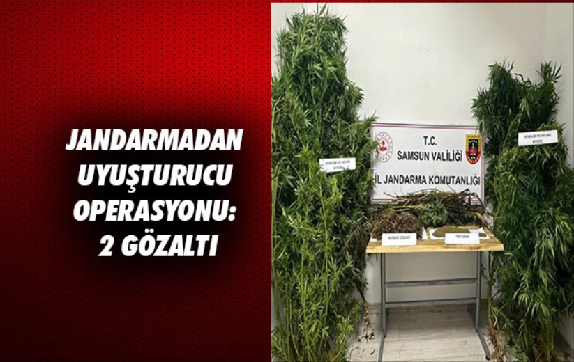 Samsun'da Jandarmadan uyuşturucu operasyonu: 2 gözaltı