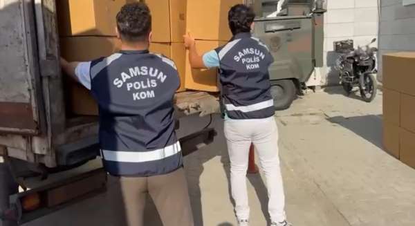 Samsun'da 3 milyon 780 bin kaçak makaron ele geçirildi