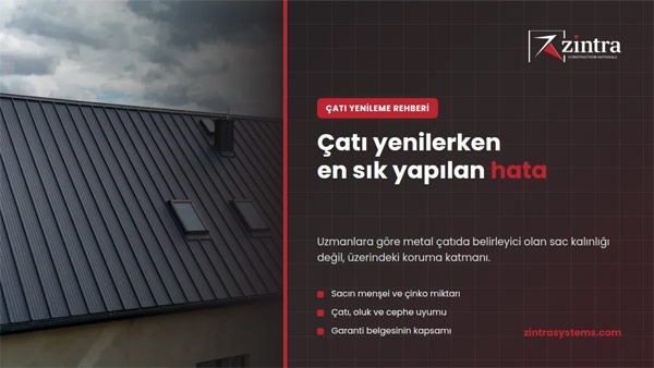 Çatı Yenilerken En Sık Yapılan Hata: Uzmanlar 'Kalınlığa Değil Kaplamaya Bakın' Diyor