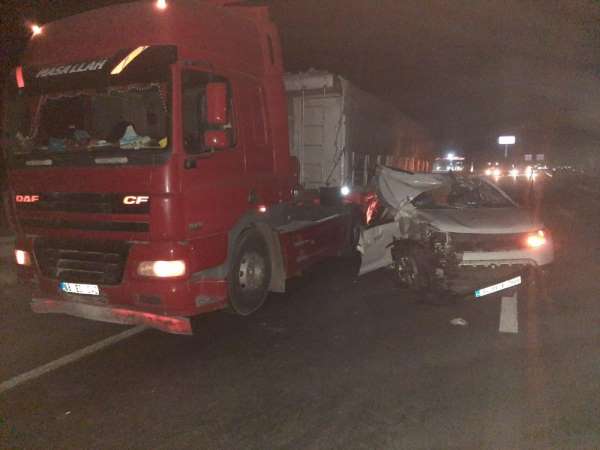 Konya'da trafik kazası: 2 yaralı