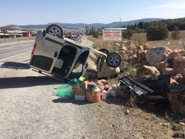 Yozgat'ta trafik kazası 2 yaralı