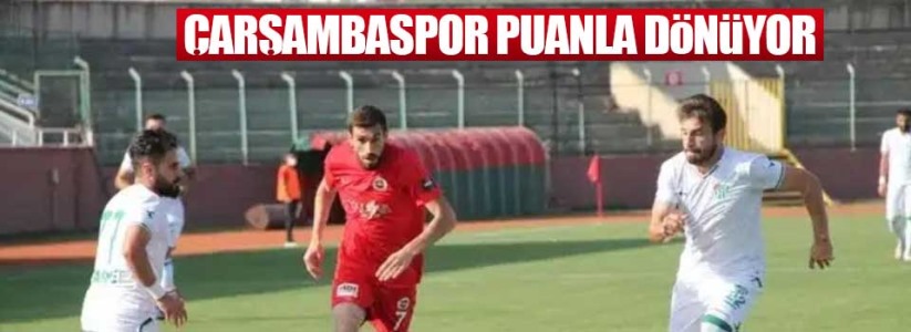 Çarşambaspor Puanla Dönüyor