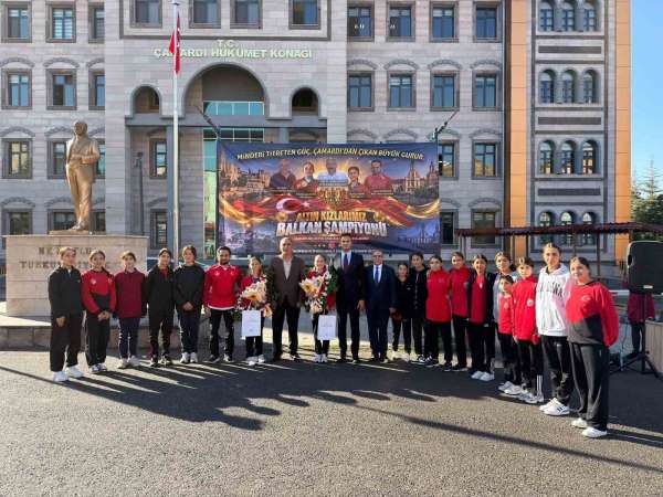 Balkan şampiyonlarına Çamardı'da coşkulu karşılama