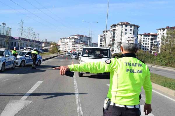 Ordu'da trafik denetimleri: Bir haftada 18 binden fazla araç ve sürücüsü denetlendi