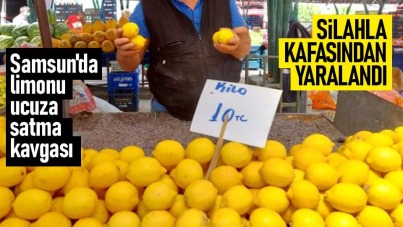 Samsun'da limonu ucuza satma kavgası