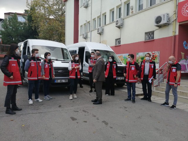 Samsun'dan destek ekibi İzmir'e yola çıktı